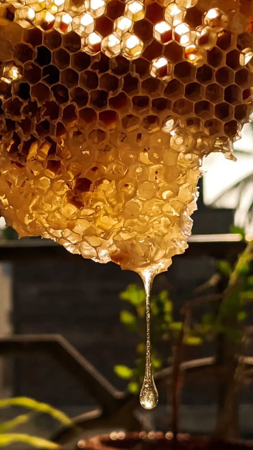 Wild forest honeycomb — raw honey gathered from the Western Ghats
